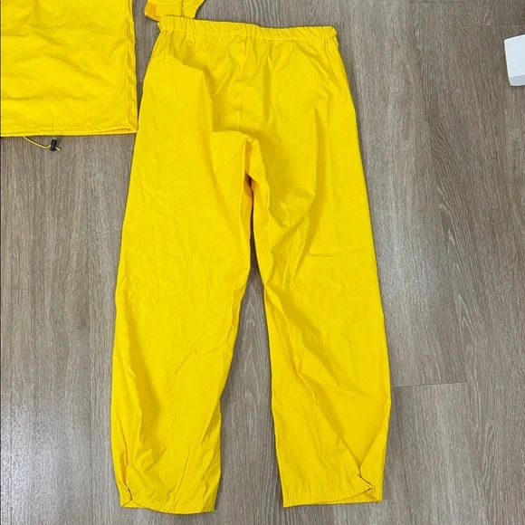 Helly Hansen PU Yellow Rain Suit Set Jacket & Pants Waterproof Fisherman Sailing - Picture 7 of 12
